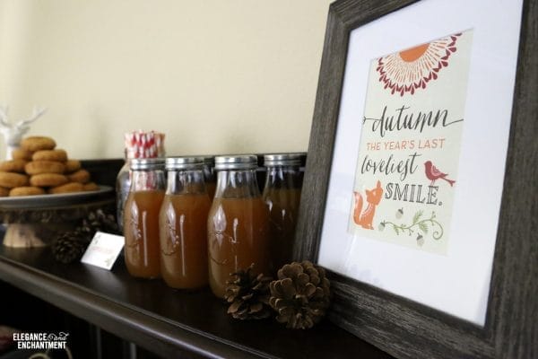 Woodland Party Printables | Fall decorating just got easy! Free printables make entertaining much easier. Perfect for Thanksgiving too! See Today's Creative Life