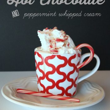 Homemade Peppermint Hot chocolate by TodaysCreativeLife.com