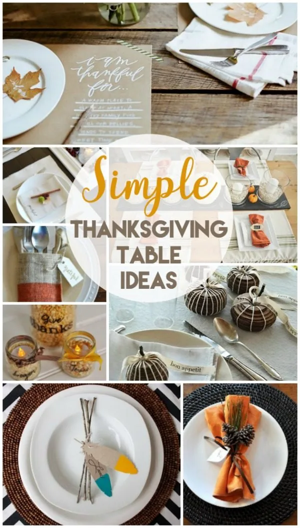 10 Creative Thanksgiving Table Settings | Find simple table setting ideas for Thanksgiving | Fall Table Ideas | TodaysCreativeLife.com