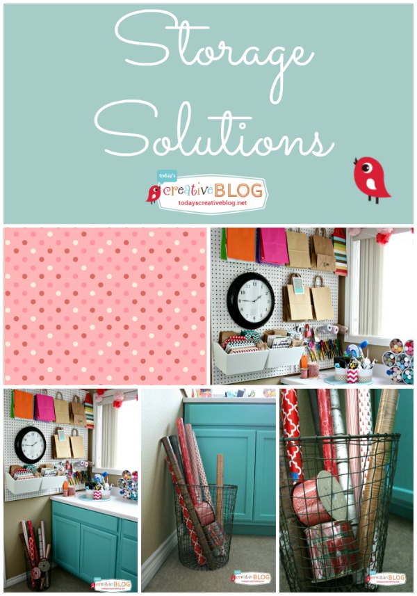 Stylish Storage Solutions for your Craft Room |  TodaysCreativeBlog.net