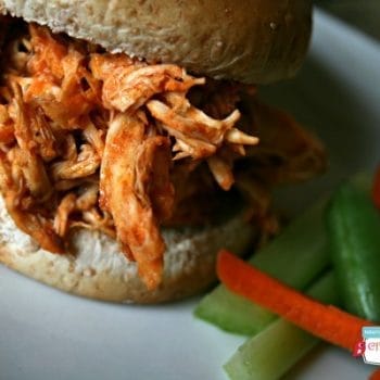 Crock Pot Shredded Buffalo Chicken | TodaysCreativeBlog.net