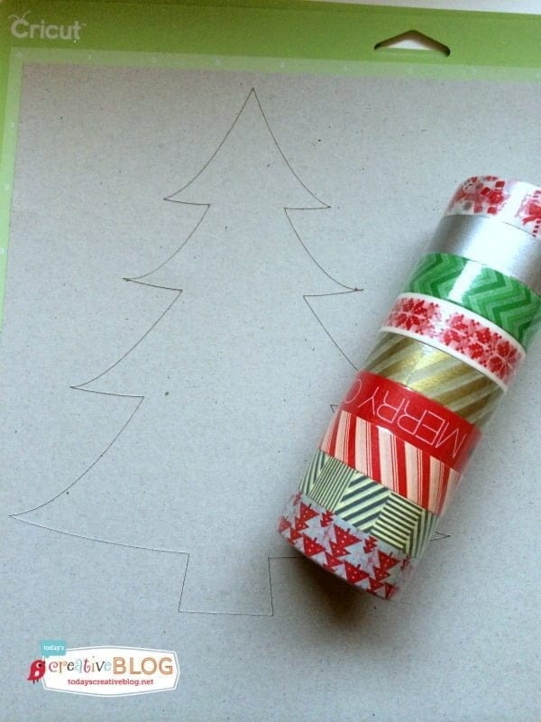 Washi Tape Christmas Tree Card