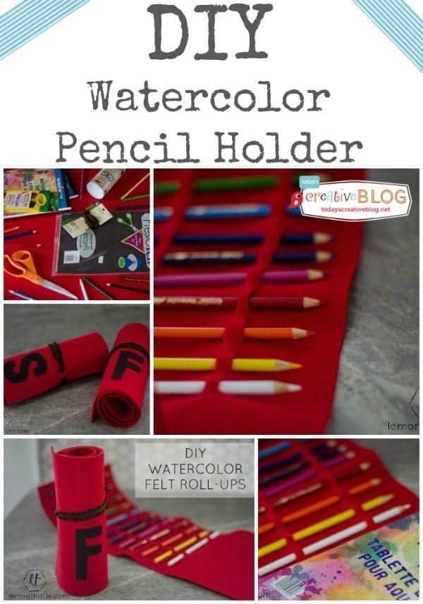 diy watercolor pencil holder | TodaysCreativeBlog.net