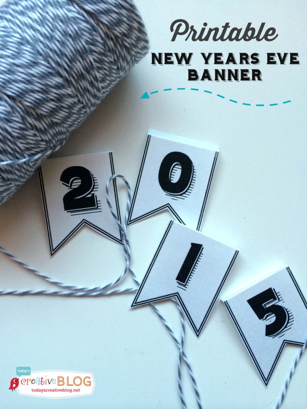 Printable 2015 NYE Banner | TodaysCreativeblog.net