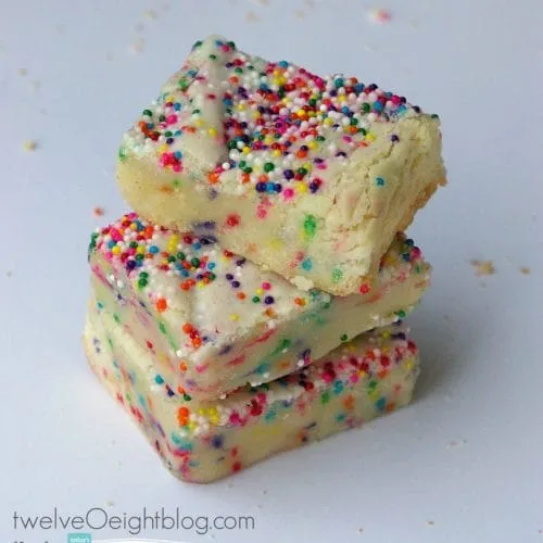 Cake Batter Sugar Cookie Bars | TodaysCreativeBlog.net