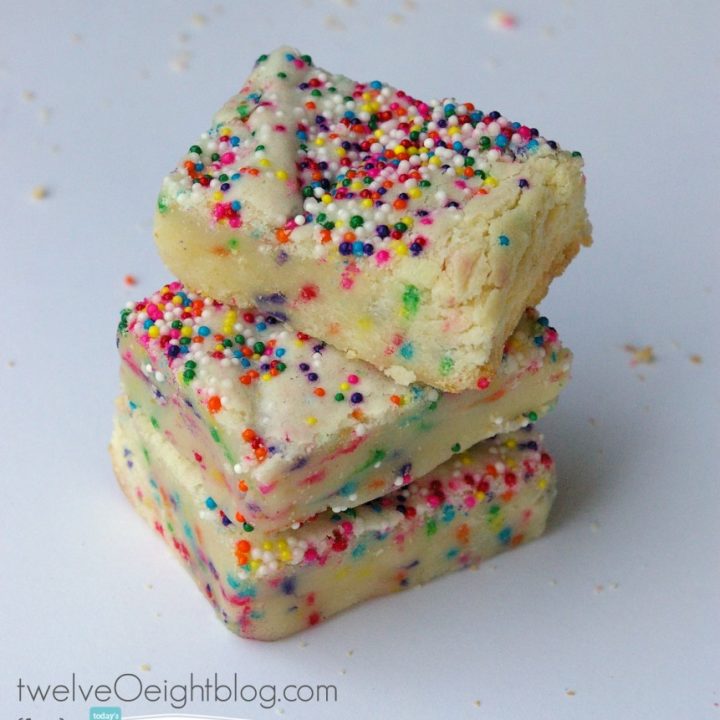 Cake Batter Sugar Cookie Bars | TodaysCreativeBlog.net