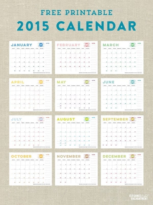 Free Printable 15 Calendar Today S Creative Life