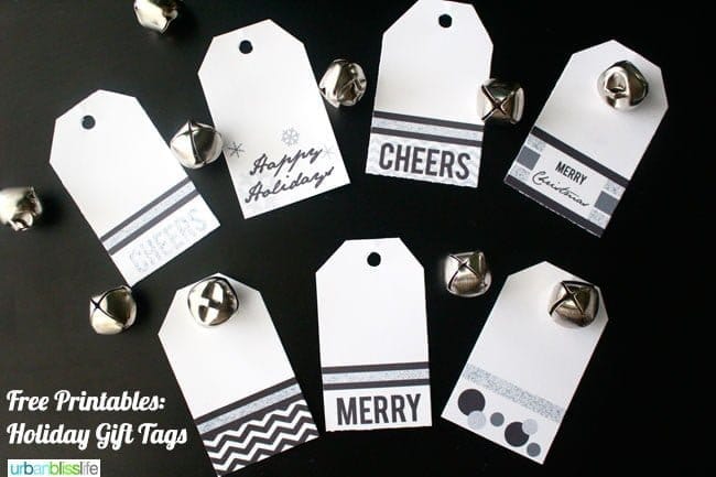 Holiday Gift Tag Printables | TodaysCreativeBlog.net