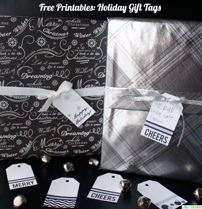 Holiday Gift Tag Printables | TodaysCreativeBlog.net