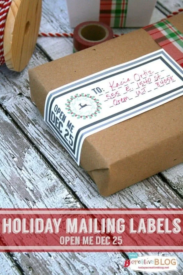 Holiday Printable Mailing Labels | TodaysCreativeLife.com