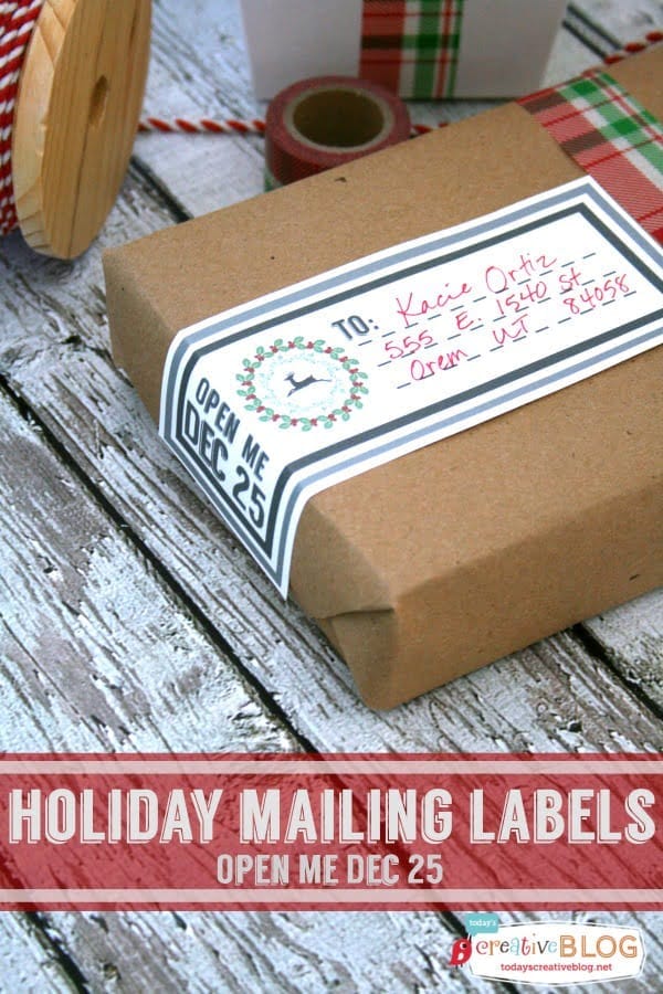 Printable Holiday Mailing Labels Today's Creative Life