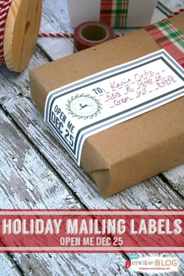 Printable Holiday Mailing Labels | TodaysCreativeblog.net