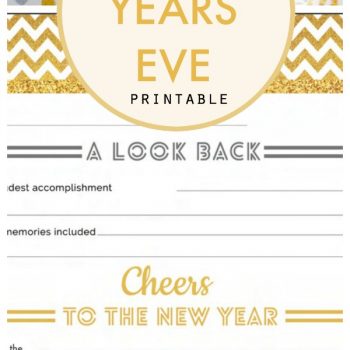 Free Printable New Year's Eve Activity Sheet | Free Printable fill in NYE worksheet | Goal Setting | A Look Back | Celebrate NYE | TodaysCreativeLIfe.com