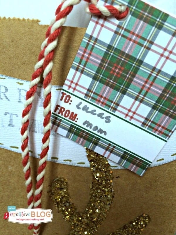 Plaid patterned Free Printable Gift Tags | 