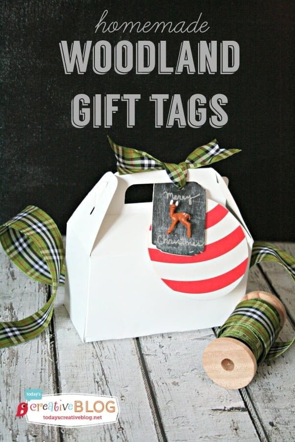 DIY Woodland Gift Tags | TodaysCreativeBlog.net