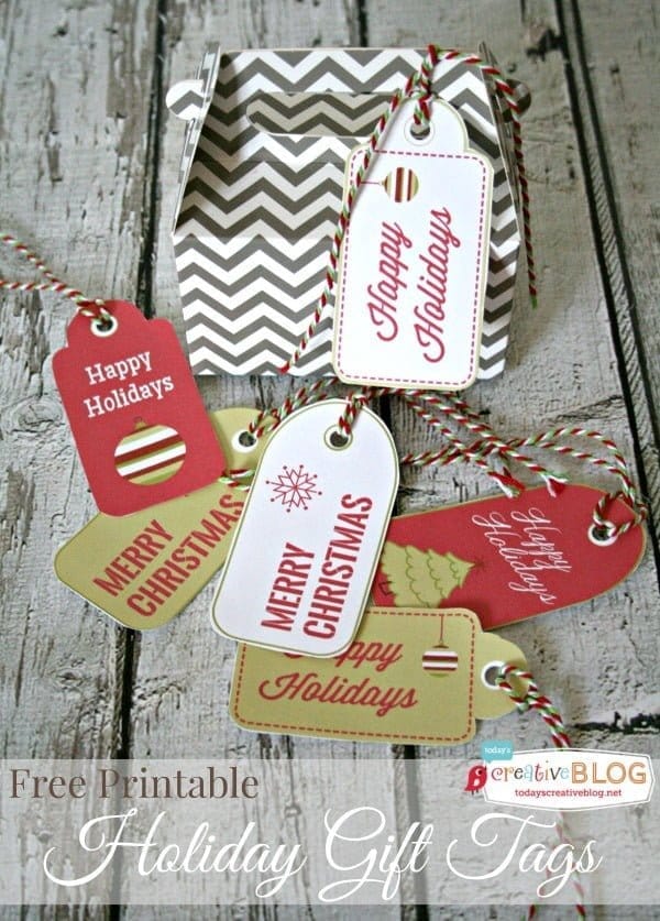 Free Printable Holiday Gift Tags