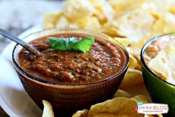 5 Minute Blender Salsa | TodaysCreativeBlog.net