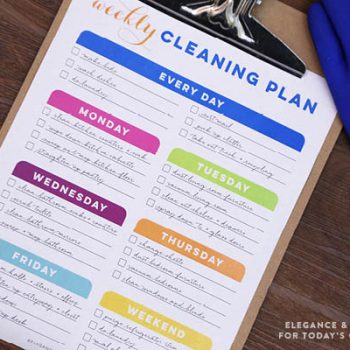 How Often Should You Clean Things in your Home | Free Printable Cleaning Schedule | Yearly, 6 months, monthly and weekly | Organize and clean your home | TodaysCreativeLife.com