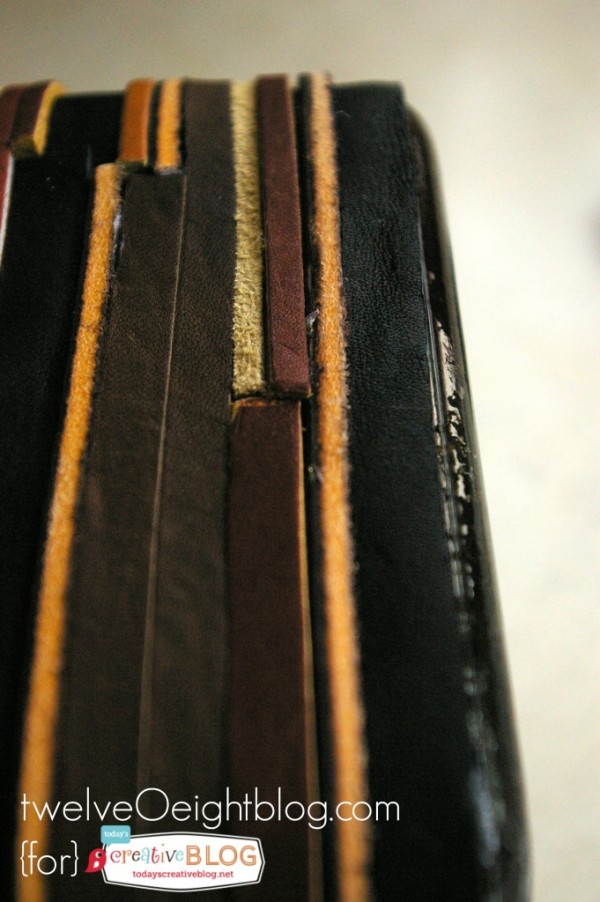 DIY-Leather-Wrapped-Planter | TodaysCreativeBlog.net
