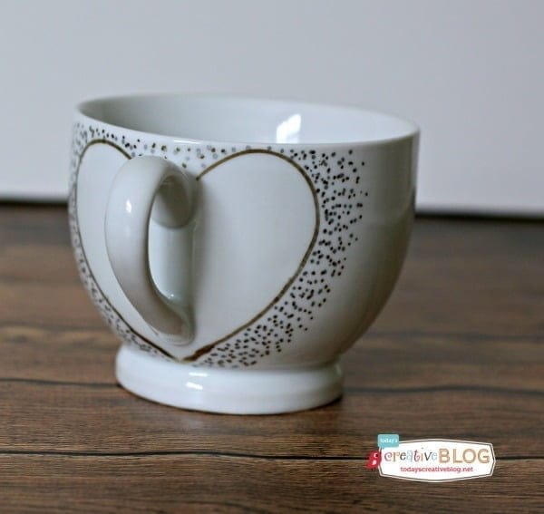 Inside My Hideaway: Painted Hearts Ceramic Cup DIY