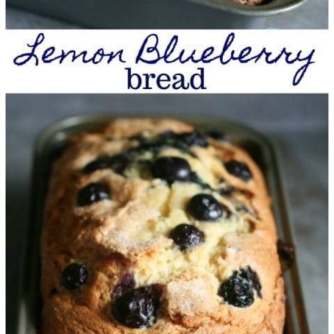 Lemon Blueberry Bread with Lemon glaze | This Quick bread recipe is easy to bake. Delicious! No yeast. See the recipe on todayscreativelife.com