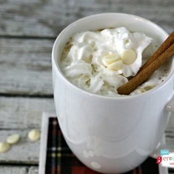 Crockpot White Chocolate Latte | Slow Cooker Sunday on TodaysCreativeBlog.net