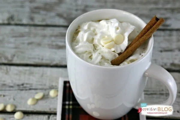 Slow Cooker White Chocolate Latte Recipe TodaysCreativeBlog.net