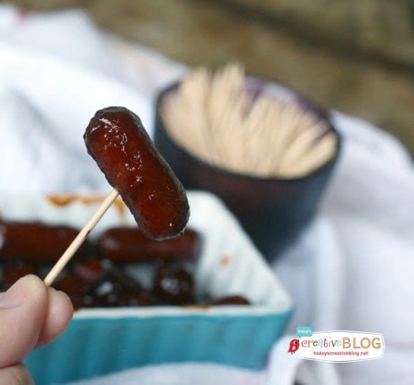 Slow Cooker Honey Glazed Lil' Smokies | TodaysCreativeBlog.net