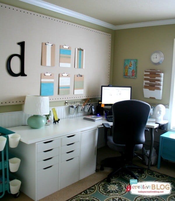 Fabric Covered office accessories DIY