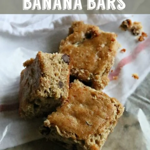 Peanut Butter Banana Bars | TodaysCreativeBlog.net