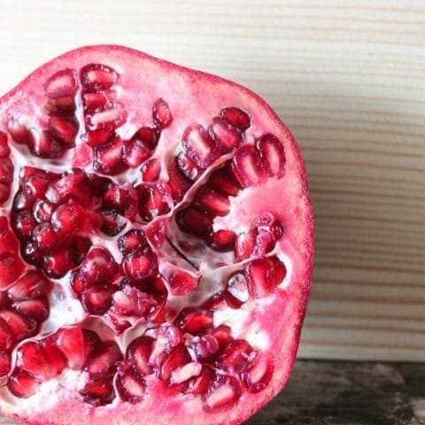 Sliced Pomegranate