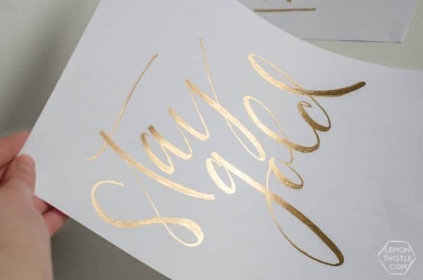 DIY Gold Foil St. Patrick's Day Prints Tutorial | ST. Patricks Day Wall Art | TodaysCreativeBlog.net