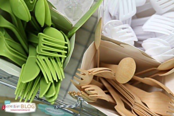 Party Pantry for Party Supplies | TodaysCreativeBlog.net | Party Pantry Cutlery