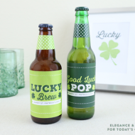 St. Patrick’s Day Printable Soda & Beer Labels