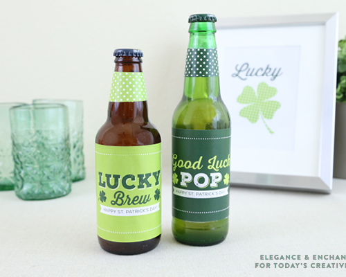 St. Patrick's Day Printable Soda & Beer Labels | TodaysCreativeBlog.net