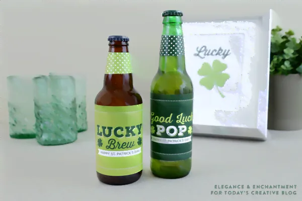 St. Patrick's Day Printable Soda & Beer Labels | TodaysCreativeBlog.net