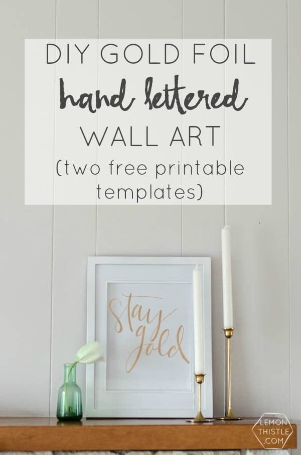 DIY Gold Foil Art 