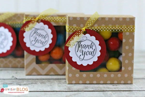 Quick & Easy Thank you Gift - Gumballs | TodaysCreativeBlog.net