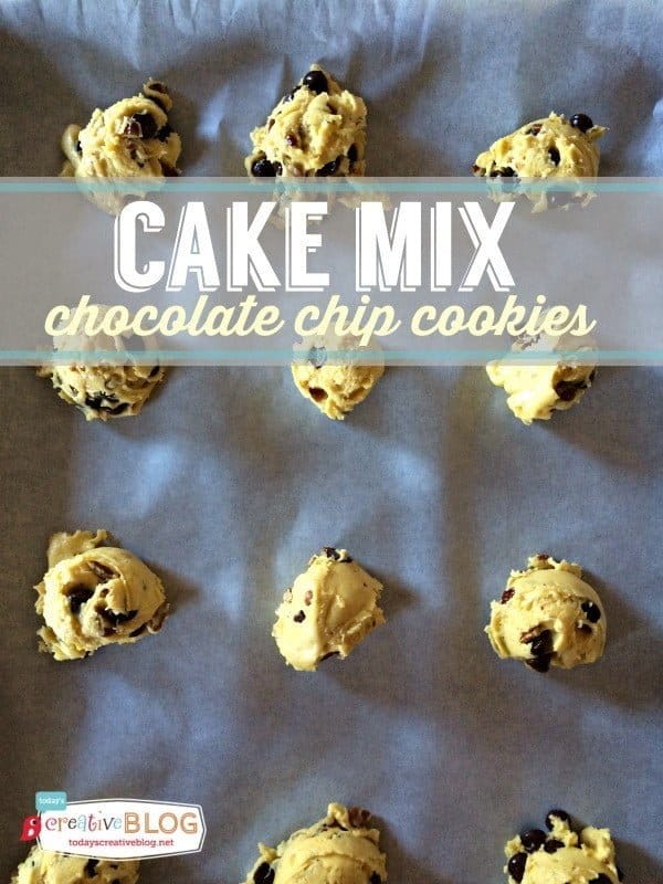 Cake Mix Chocolate Chip Cookie Recipe | TodaysCreativeBlog.net