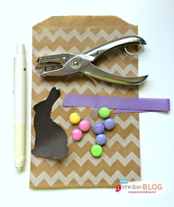 Easter treat bag craft supplies