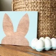 DIY Bunny Silhouette Wall Art