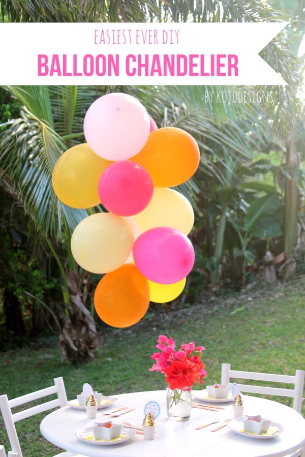 How to Make a Balloon Chandelier | TodaysCreativeBlog.net