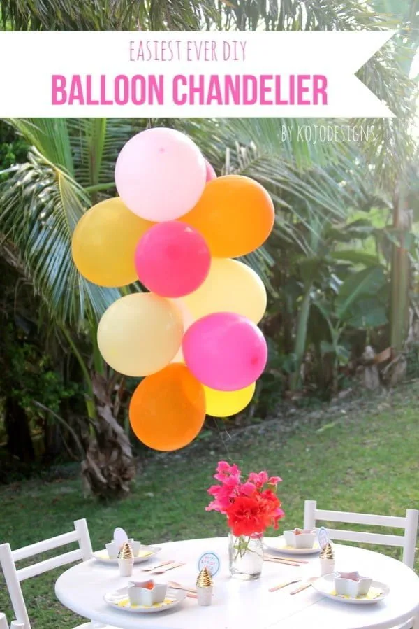 How to Make a Balloon Chandelier | TodaysCreativeBlog.net