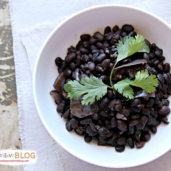Slow Cooker Seasoned Black Beans No Soak | Slow Cooker Sunday | TodaysCreativeBlog.net