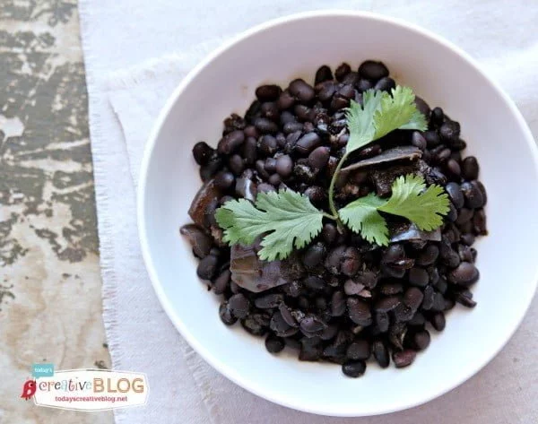 Slow Cooker Black Beans TodaysCreativeBlog.net
