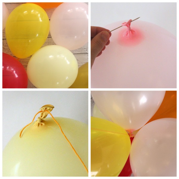 making balloon chandelier