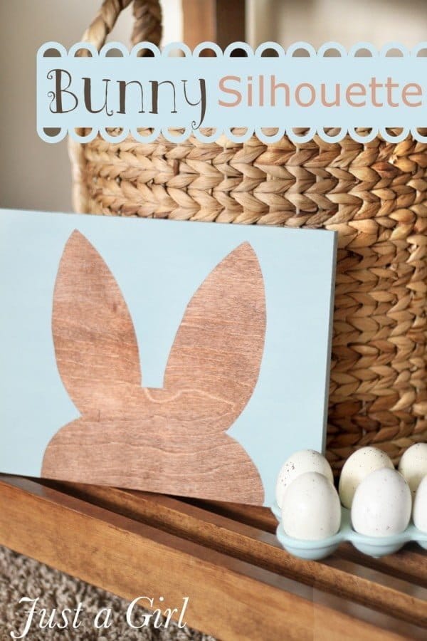 Bunny Silhouette Wall Art | TodaysCreativeLife.com