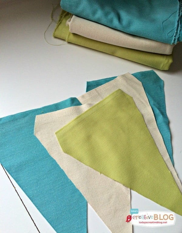 Easy No Sew Fabric Bunting - Today's Creative Life