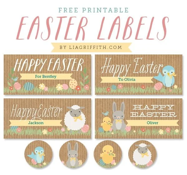Easter Labels from World Label designed by Lia Griffith