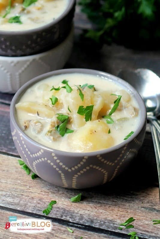 Slow Cooker Clam Chowder Today's Creative Life
